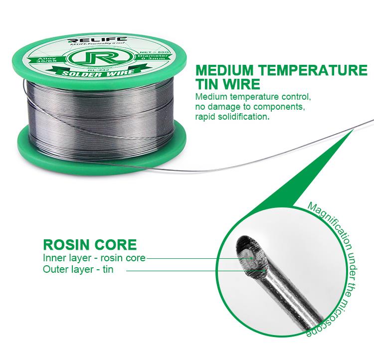 RELIFE RL-440 SOLDERING WIRE /0.3MM/0.4MM/0.5MM/0.6MM 20G